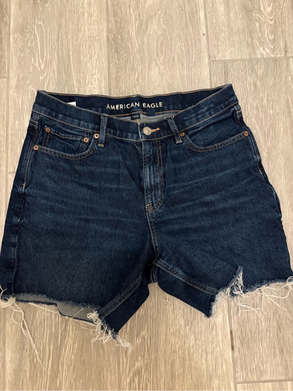 American Eagle Outfitters Dark Blue Denim Shorts